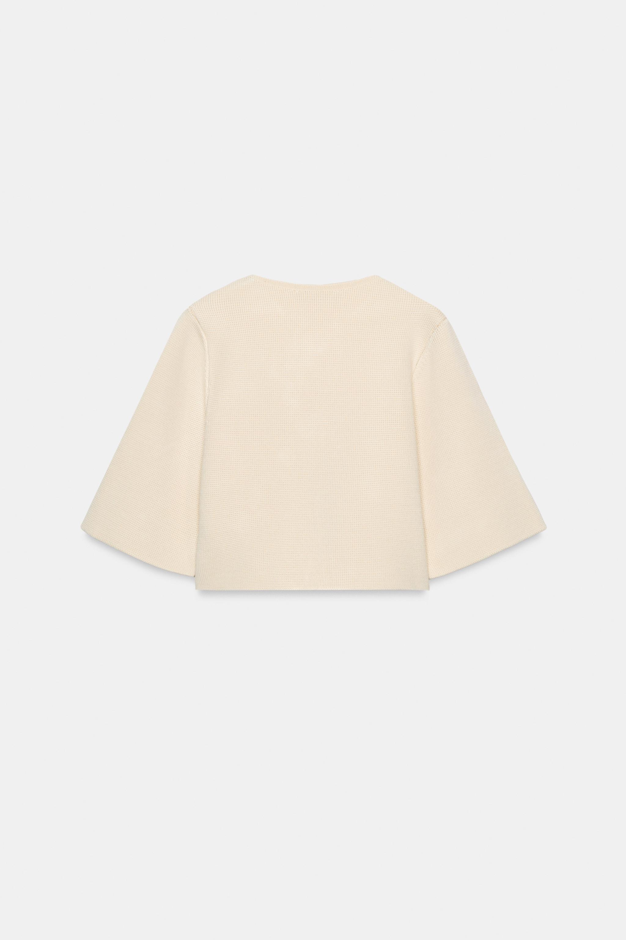 CROPPED KNIT CARDIGAN
